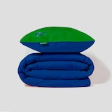 thumbnail of Benetton - Funda Nórdica Reversible 150/210cm con Sábana 100/200+30cm y Funda de Almohada 50/70cm en Verde y Azul