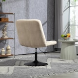thumbnail of SVITA HENRY Loungestuhl Cocktailsessel Drehfuß Loungesessel Cordbezug Beige