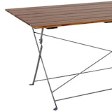 thumbnail of Biergarten Tisch Klapptisch Gartentisch klappbar Akazie Stahl 120x70cm