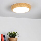thumbnail of Platte LED plafondlamp LARA 1x 14 W Hout Den Wit Kunststof LE109712