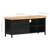 thumbnail of vidaXL TV-Schrank 90x30x41 cm Raues Mangoholz
