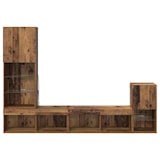 thumbnail of Helloshop26 - Unité murale TV design moderne 30,5 x 30 x 60 cm 40,5 x 30 x 102 cm et 80 x 30 x 30 cm bois d'ingénierie bois ancien 02_0056094