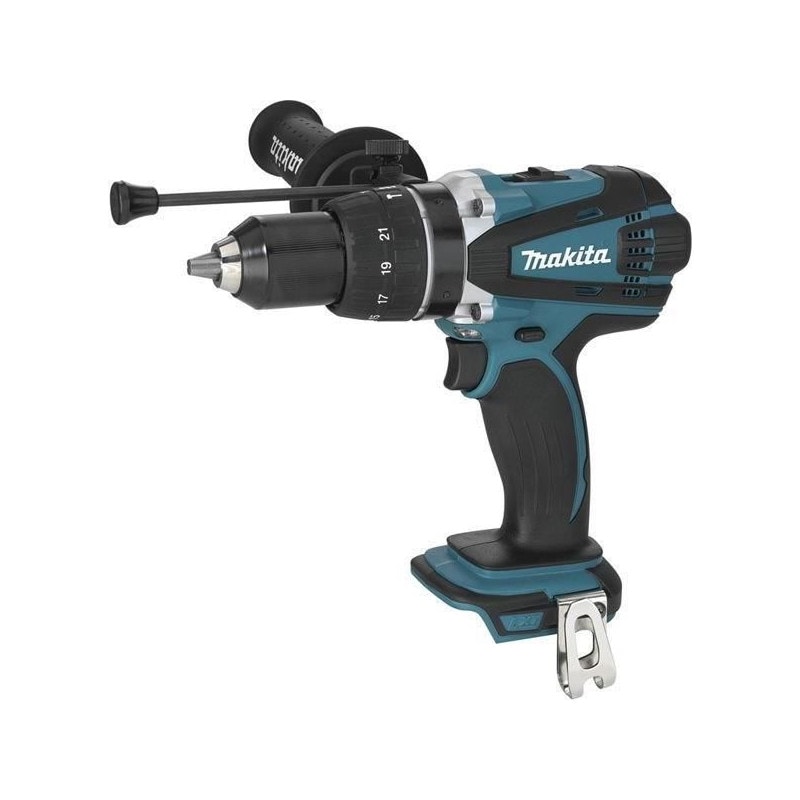 Makita DHP458Z Bohrmaschine 2000 RPM Ohne Schlüssel 2,3 kg Schwarz, Blau