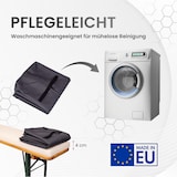 thumbnail of TexDeko Bierbankauflage gepolstert für Bierzeltgarnitur 180x25x4cm (kurz) XL Polsterung Biertisch-Auflage (Premium, Anthrazit)