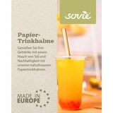 thumbnail of Bubble Tea Trinkhalm in Naturbraun aus Papier FSC®, Ø 12 mm / 23 cm, 100 Stück einzeln verpackt