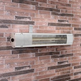 thumbnail of Tristar Terassenheizer Wandmontage KA 5277 2000 W Goldrohr Silbern