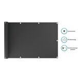 thumbnail of Premium Balkonsichtschutz Überlänge Sonnenschutz Balkonverkleidung (80x40 cm Weiss)