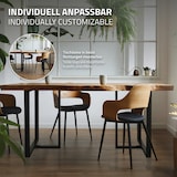 thumbnail of ML-Design Tischgestell 2er Set T-Form 60x72 cm Schwarz | Stahl, Industrial Design, Esstisch Schreibtisch Kufengestell