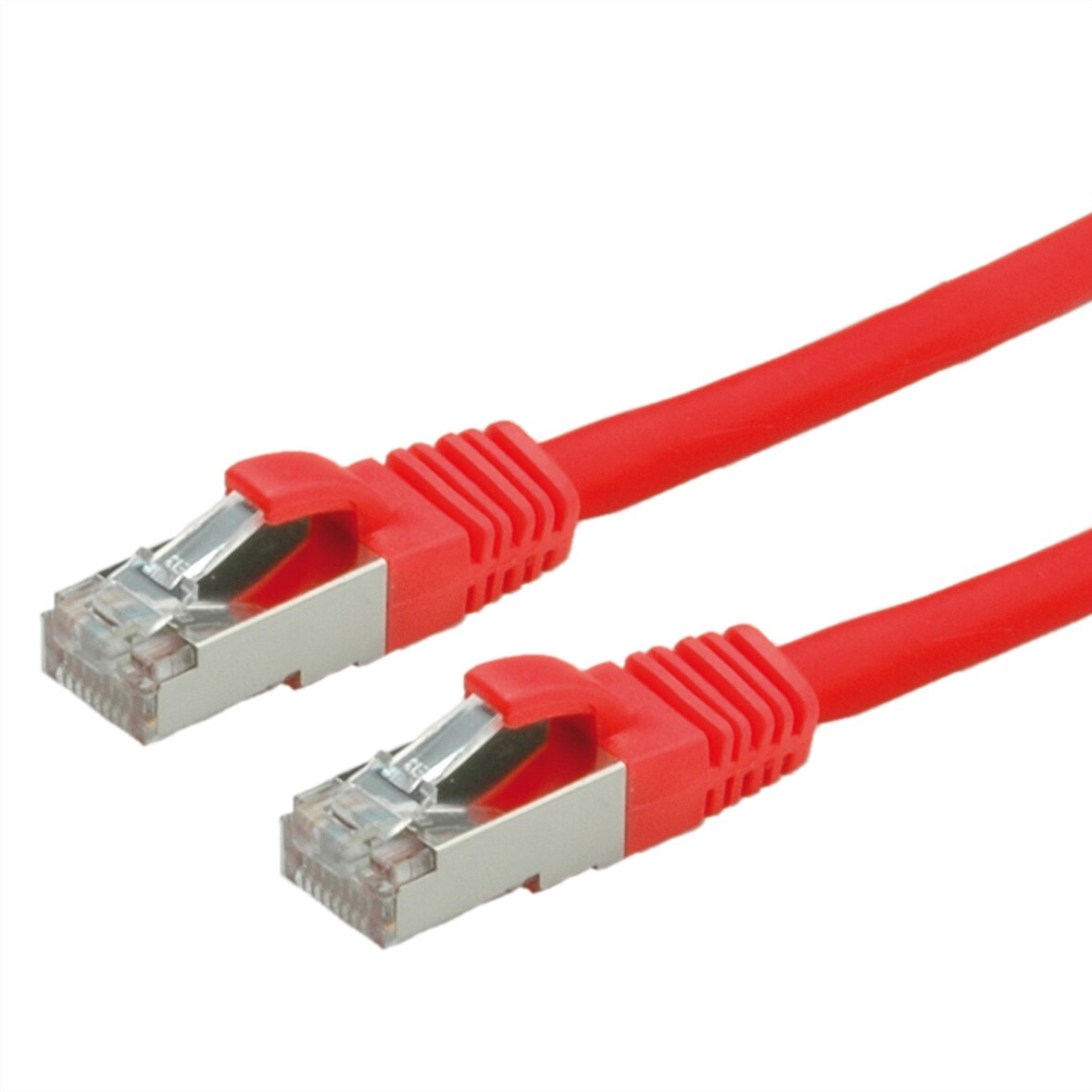 VALUE Patchkabel Cat.6 (Class E) S/FTP (PiMF), LSOH, rot, 1 m
