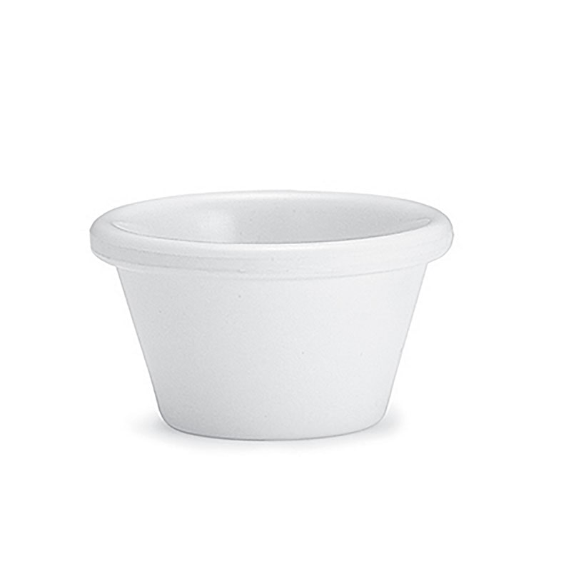 ADRIER - MRP2-WH - (Conjunto de 12 unid.) - Molheira Ramequin de melamina lisa (60 ml) - (7,4 x 7,4 x 3,8 cm) - Branco