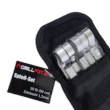 thumbnail of Grillpeter Schaschlik Spieße Schampura Edelstahl 10 Stück 50 cm