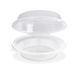 thumbnail of 25x Salatschalen klar mit angehängtem Domdeckel 1700ml PP