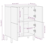 thumbnail of vidaXL Sideboard mit Speicher Akazienbraune Oberfläche 60 x 33 x 75 cm