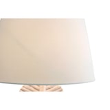 thumbnail of SalesFever Stehleuchte Blattoptik  175 cm | Schirm Baumwolle | Gestell Treibholz & Metallrohr | Standfuß Heveaholz | B 40 x T 30 x H 175 cm | weiß
