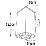 thumbnail of KONSTSMIDE Wandleuchte Monza Quadratisch Dunkelgrau