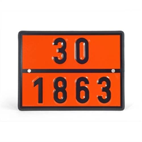Einstoff-Warntafel für Düsenkraftstoff, UN 30/1863, Stahl, 400x300 mm