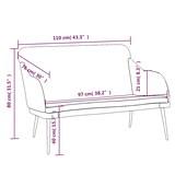 thumbnail of vidaXL Sitzbank Schwarz 110x76x80 cm Samt
