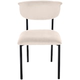 thumbnail of Lot de 2 chaises de salle à manger Gambell en velours Crème