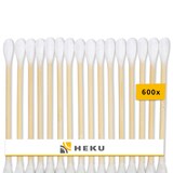 thumbnail of HEKU 600 Stück Bambus-Wattestäbchen - Nachhaltige Ohrenreiniger, kompostierbar, plastikfrei & biologisch abbaubar - Für Körperpflege & Kosmetik