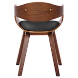 thumbnail of Chaise retro Kingston en similicuir Noyer / Noir