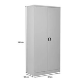 thumbnail of PROREGAL Stahlschrank BEE mit 10 verzinkten Fachböden | HxBxT 195x92x50cm | Grau-Grau | Werkstattschrank Werkzeugschrank Aktenschrank Universalschrank