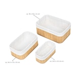thumbnail of 3er Bambus Badezimmer Organizer