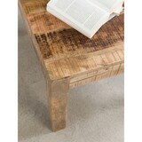 thumbnail of Couchtisch 110 x 60 x 47 cm Massiv-Holz Mango Natur, Landhaus-Stil Wohnzimmertisch Rustikal Kaffeetisch, Massivholztisch