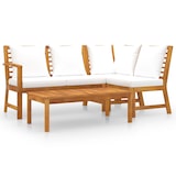 thumbnail of vidaXL 4-tlg. Garten-Lounge-Set mit Auflagen Creme Massivholz Akazie