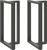 thumbnail of Helloshop26 - Set aus 2 modernen T-förmigen Bartischbeinen 60 x 35 x 100 cm mit verstellbaren Nivellierfüßen aus anthrazitfarbenem 02_0057356