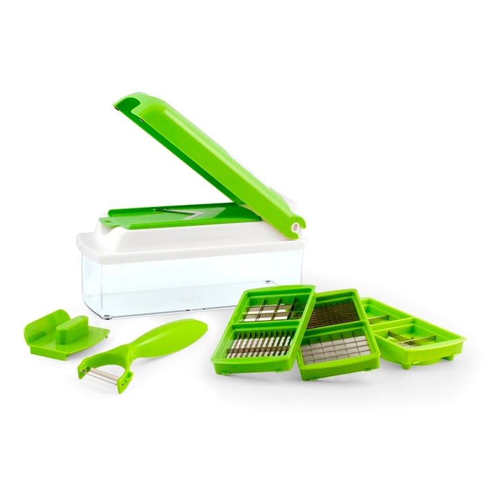 Affetta tutto slicer set pro 13 pezzi in plastica con contenitore