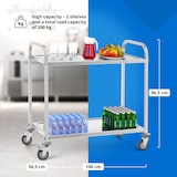 thumbnail of Royal Catering Servierwagen - Edelstahl - 2 Borde - Ablagen: 90 x 50 cm - 200 kg -