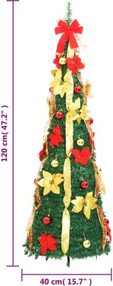 thumbnail of vidaXL Pop-Up-Weihnachtsbaum Künstlich 50 LEDs Grün 120cm