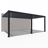 thumbnail of Weide Deluxe Plus | Wand Pergola | Voll Aluminium | 4 x 6 M | Lamellendach anthrazit