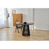 thumbnail of SIT Möbel Esstisch Ø 100 cm | klar lackiert | rund | Hevea & Holz-Furnier | schwarz | B 100 x T 100 cm H 77 cm | 07107-91 | Serie TISCH