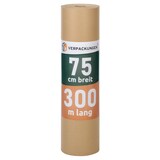 thumbnail of 3 x Natronmischpapier (0,75 x 300 m) Packpapier braun reißfest Kraftpapier Verpackungsmaterial Polstermaterial BB-Verpackungen