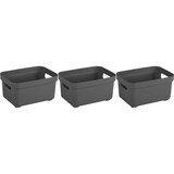 thumbnail of Boite de rangement Sigma home Box 2.5 L (Lot de 3) Anthracite Sunware