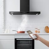 thumbnail of CIARRA A+++ 650 m³/h Dunstabzugshaube 90cm Wandhaube WIFI +APP & Touch Control Boost VMB9102P