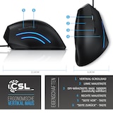 thumbnail of CSL ergonomische Maus, kabelgebunden, ergonomische Vertikalmaus zur Vorbeugung von Maus-/Tennisarm