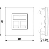 thumbnail of OBO Bettermann Einbaueinheit Datentechnik DTE-RW G2RM1 6119490