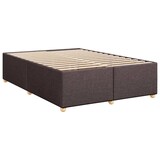 thumbnail of vidaXL Boxspringbett mit Matratze Dunkelbraun 140x190 cm Stoff