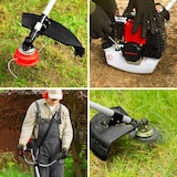 thumbnail of EBERTH desbrozadora 2en1 gasolina, 3CV, 52cc, 2 tiempos, arnés, avance automático, cuchilla, arranque con cuerda