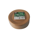 thumbnail of PAPSTAR 100 Teller, Pappe "pure" rund Ø 19 cm braun