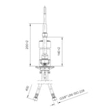 thumbnail of vaiotec TOPLINE mengkraan met zwenkuitloop & eengreepsmengkraan - één-gats, 55 x 245 mm