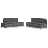 thumbnail of vidaXL 4-tlg. Garten-Lounge-Set Poly Rattan Grau