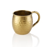 thumbnail of 6x Moscow Mule Set, 0,45 ltr., Ø 8,5 cm, Höhe 10 cm, Titanium gold, gehämmert, Chromnickelstahl, PVD-Beschichtung