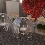 thumbnail of astreea Igloo Plus Gastro Terrassen Pavillon Model M 3,03x3,03x2,30m, wasserdicht, transparent, mit Beleuchtungssystem