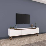 thumbnail of Dmora Mobile porta TV Dguidoli, Credenza da soggiorno, Armadio basso per TV, Base parete attrezzata, 180x35h49 cm, Bianco e Noce