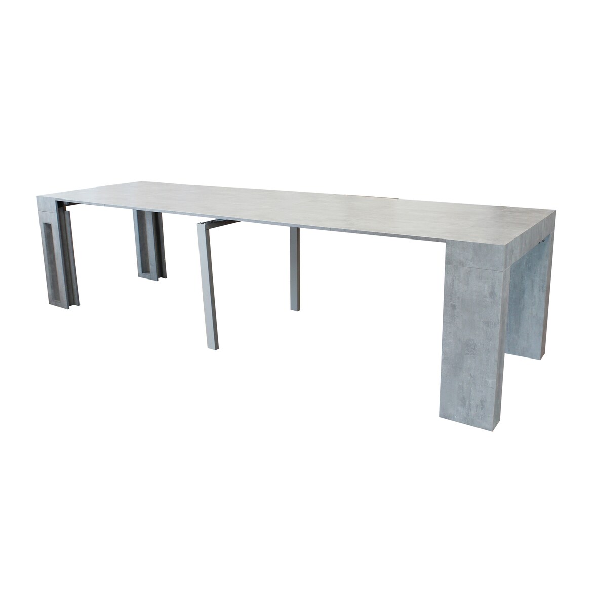 BS COM Tavolo Consolle allungabile 300 Truciolare bilaminato 29x29x14 cm Cemento