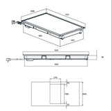 thumbnail of Beko HDMC 32400 TX Kochfeld Edelstahl Integriert Keramik 2 Zone(n)