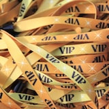 thumbnail of CombiCraft Textiel Polsbandjes VIP Goud - 100 stuks